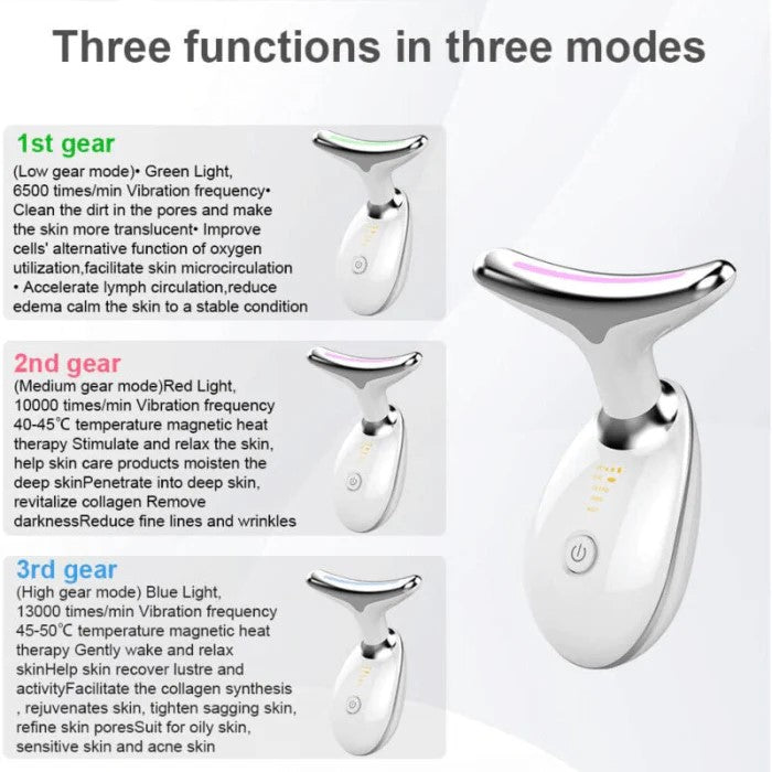 FACE & NECK LIFTING DEVICE WITH EMS & LED