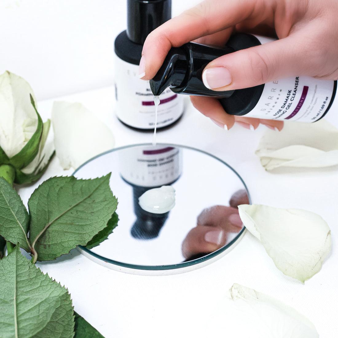 ROSE DAMASK FOAMING GEL CLEANSER 50ml Pump Bottle