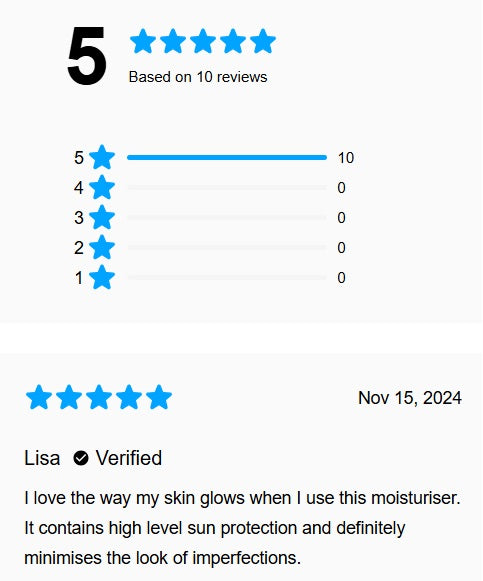 SPF DAILY MOISTURISER 50+ TAN 110gm